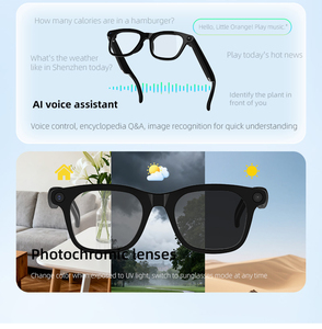 Occhiali Intelligenti per Traduzione Simultanea AI, Controllo Vocale, Impermeabili IPX5, Ricarica Magnetica, Fotocromatici Ray-Ban - Product Image 5