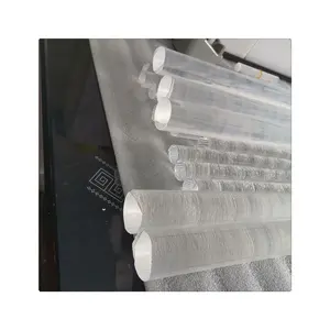 Customized High Purity Cylindrical Polished Crystal Clear Fused Silica Glass Quartz Rod
