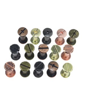 El tornillo <span class=keywords><strong>de</strong></span> seguridad Xindas está chapado en cobre antiguo, oro y negro. Tarjeta <span class=keywords><strong>de</strong></span> Color <span class=keywords><strong>de</strong></span> Remaches para Libros <span class=keywords><strong>de</strong></span> Cuentas, Receta para Combinar - Product Image 1