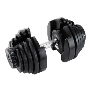 High Quality 40kg Adjustable Dumbbell Set Non-Slip Handle with 17 Weight Levels for Home Office Gym Body Training Free Weights