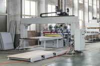 Machines à bois, machine de laminage de rouleaux de panneaux de particules en MDF, ligne de production automatique de placage HPL
