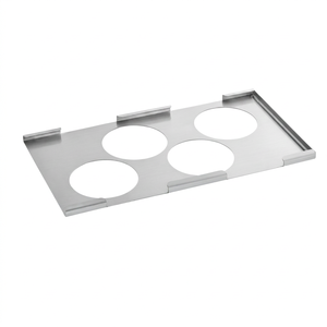 Commercial Kitchen Equipment 4 Hole Stainless Steel Condiment <b>Bottle</b> Holder Lid 1/3 GN Pan Commercial Kitchen Sauce <b>Bottle</b> - Product Image 1