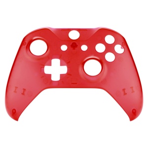 Custom Extremerate Repair Parts <b>Gamepad</b> Accessories DIY Clear Red Top Front Housing Shell Case for Xbox One S Slim Controller - Product Image 1
