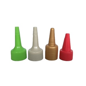 ODM barato PP Material puntiagudo <span class=keywords><strong>boca</strong></span> giro tapa superior para pegamento botella de tinta PP verde rojo blanco claro negro 24/410 - Product Image 5