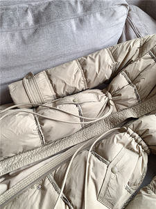 Piumino da Donna Invernale in Piuma d'Oca Bianca 2024 Nuovo Stile con Collo Alto e Vita Regolabile Giacca Lunga - Product Image 5