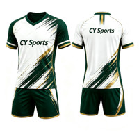 Kit de football personnalisé sublimé, uniforme de football imprimé sur mesure, maillot de football à séchage rapide, sublimation personnalisée