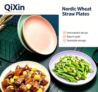 Assiettes creuses incassables en plastique PP de qualité alimentaire de 9 pouces, réutilisables pour salades et pâtes, moulées par injection, couleur et logo personnalisables