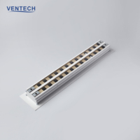 Diffuseur d'air linéaire à fente en aluminium réglable pour système de ventilation HVAC Ventech