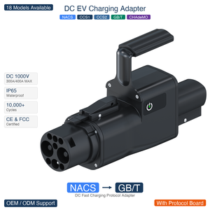 Adaptateur de charge rapide DC NACS vers GB/T pour véhicules électriques, 400A, IP65, compatible Tesla NACS vers protocole standard chinois GBT - Product Image 1