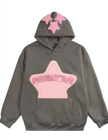 Sweat à capuche oversize personnalisé Momen Luxury 430G Tie-dye 100% coton respirant avec poche et capuche courte pour l'hiver