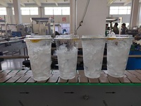 Machines de remplissage automatiques pneumatiques pour le miel, machine de scellage et d'emballage de tasses à cuillère pour l'emballage de boissons en papier d'aluminium