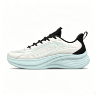 Chaussures de sport décontractées rétro pour hommes, empeigne en mesh, semelle épaisse, absorption des chocs, chaussures de marche pour les trajets quotidiens et le jogging, OEM personnalisé