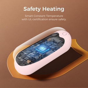 Rechargeable 2 Pack Plastic Graphene 3000mAh Electric Hand Warmers AI Smart Chips Overheat Protection 20Hrs Long Safe <b>Heat</b> - Product Image 5
