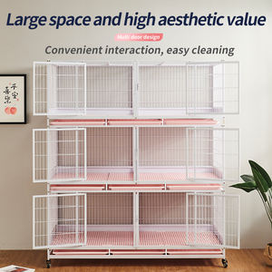 Cage pour chat en métal galvanisé robuste avec roues Offre Spéciale d'intérieur multifonction pour animaux de compagnie - Product Image 6