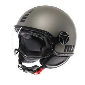 Casco Moto Momo Design Jet Grigio Nero in Policarbonato S - Product Image 1