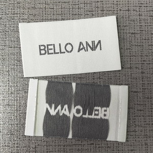 Tùy Chỉnh Mật Độ Cao Dệt May Cổ Vải Nhãn Thẻ Cho Logo Nhà Thiết Kế Cho Thương Hiệu Của Tôi Quần Áo - Product Image 2