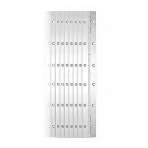 Charnières de piano High-<span class=keywords><strong>PQ</strong></span>, 12 pièces, 12 pouces, en acier inoxydable 304, couleur argent |   Portes pliantes continues robustes de 1,2 po de largeur, 8 trous, 0,04 po d'épaisseur - Product Image 1