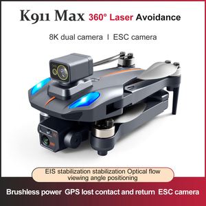 Drones professionnels <span class=keywords><strong>K911</strong></span> <span class=keywords><strong>Max</strong></span> longue portée avec double caméra 8K, suivi GPS, WiFi 5G et évitement d'obstacles - Product Image 5
