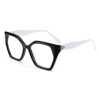 Gafas de Acetato Puro para Mujer, Montura Completa, Diseño Moderno, Uso Diario, Logotipo Personalizado, Precio de Fábrica 1002