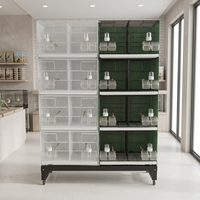 Grande cage à oiseaux moderne en métal, pliable, multicouche, simple et luxueuse, pour perroquets, canaris et autres animaux de compagnie, avec plateau en plastique.
