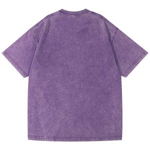 Camiseta Oversize de Algodón 100% Pesado de 230 g/m² con Lavado Ácido, Estampado Gráfico y Estilo Urbano, Venta al por Mayor - Product Image 4