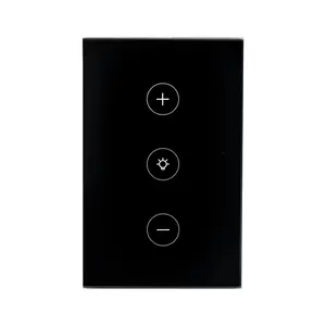 Tuya WiFi tactile variateur interrupteur LED mur lumière sans fil télécommande US Smart Life APP Alexa Google Home sur de