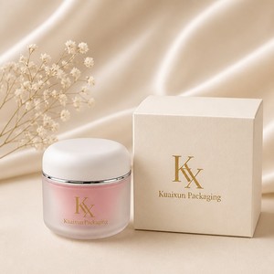 Pot cosmétique crème écologique, emballage de soins de la peau de luxe, pot cosmétique en plastique personnalisé avec couvercle - Product Image 1
