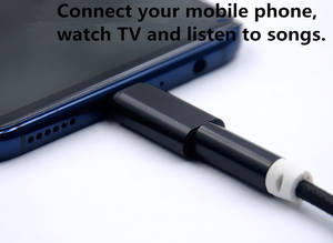 Adaptador de Audio de 3.5mm a Tipo-C con Protección Contra Cortocircuitos en la Salida de CA, Universal para Teléfonos Móviles/Tabletas/Laptops - Material Ignífugo - Product Image 6