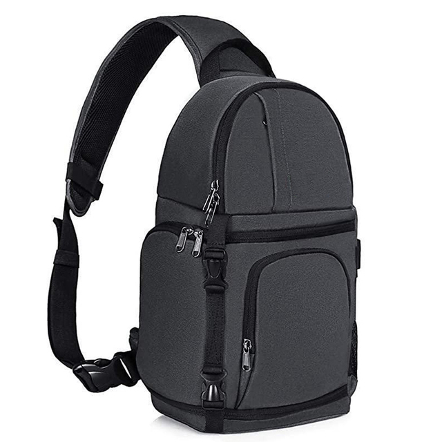 Camera Sling Bag,DSLR/SLR/Mirrorless Case Water Repellent Shockproof Photography Camera Backpack with Tripod Holder