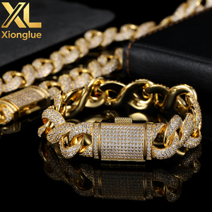European American Hip Hop Cross-border 15mm Chain Men's Necklace Accessories Advanced Sense Light Luxury Zircon - Product Image 6