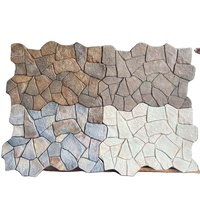 Panneau mural 3D en polyuréthane imitation pierre, revêtement extérieur ondulé 3D, panneau de fond écologique, dalle de culture 3D, pierre artificielle en PU