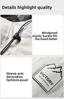 Veste coupe-vent imperméable à capuche avec fermeture éclair, décontractée, unisexe, pour le printemps, usage quotidien, extérieur, multi-poches, softshell, vêtement de randonnée