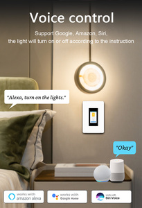 Buen <span class=keywords><strong>Precio</strong></span>, Interruptor <span class=keywords><strong>de</strong></span> Luz Inteligente Táctil Tuya Wifi Zigbee L9 LCD <span class=keywords><strong>de</strong></span> 1/2 Gang, Compatible con <span class=keywords><strong>Alexa</strong></span> y Google Home para América - Product Image 5