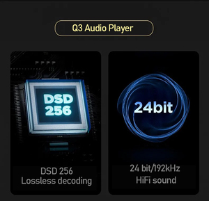 Máy Nghe Nhạc HiFi Kỹ Thuật Số Q3 Dsd256, Máy Nghe Nhạc Lossless Thực Sự Bộ Nhớ 32Gb Tích Hợp Nghe Nhìn Lựa Chọn Tốt Nhất Máy Nghe Nhạc <span class=keywords><strong>Mp3</strong></span> - Product Image 4
