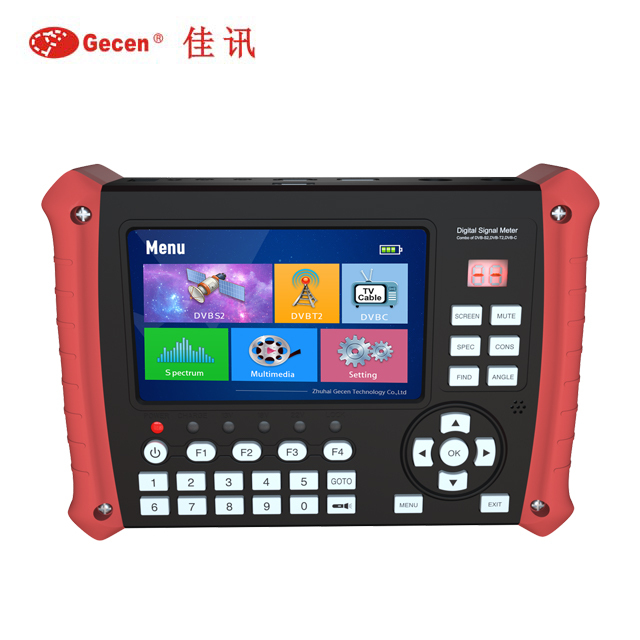 H.265 Gecen DVB-S2+DVB-T2+DVB-C Combo signal Meter Model SF-8000