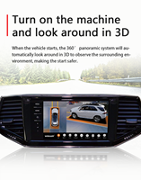 Wemaer Factory Custom T5 1,8 GHz CPU de 4 núcleos + GPU 3D 360 AVM Vista panorámica de pájaros separada 1080P Cámara de coche Vista de pájaro 2D Imágenes 3D