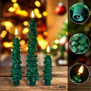 Nuevas Velas <span class=keywords><strong>LED</strong></span> Cónicas para Árbol de Navidad 2026 con Control Remoto de 10 Teclas, Velas Electrónicas para Árbol de Pino, Luz Ambiental Navideña, Decoración, Venta al por Mayor de Fábrica - Product Image 3
