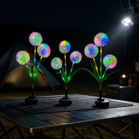 Lampes solaires modernes pour extérieur, décor de jardin, balcon, pissenlits, éclairage paysager, piquets lumineux d'ambiance