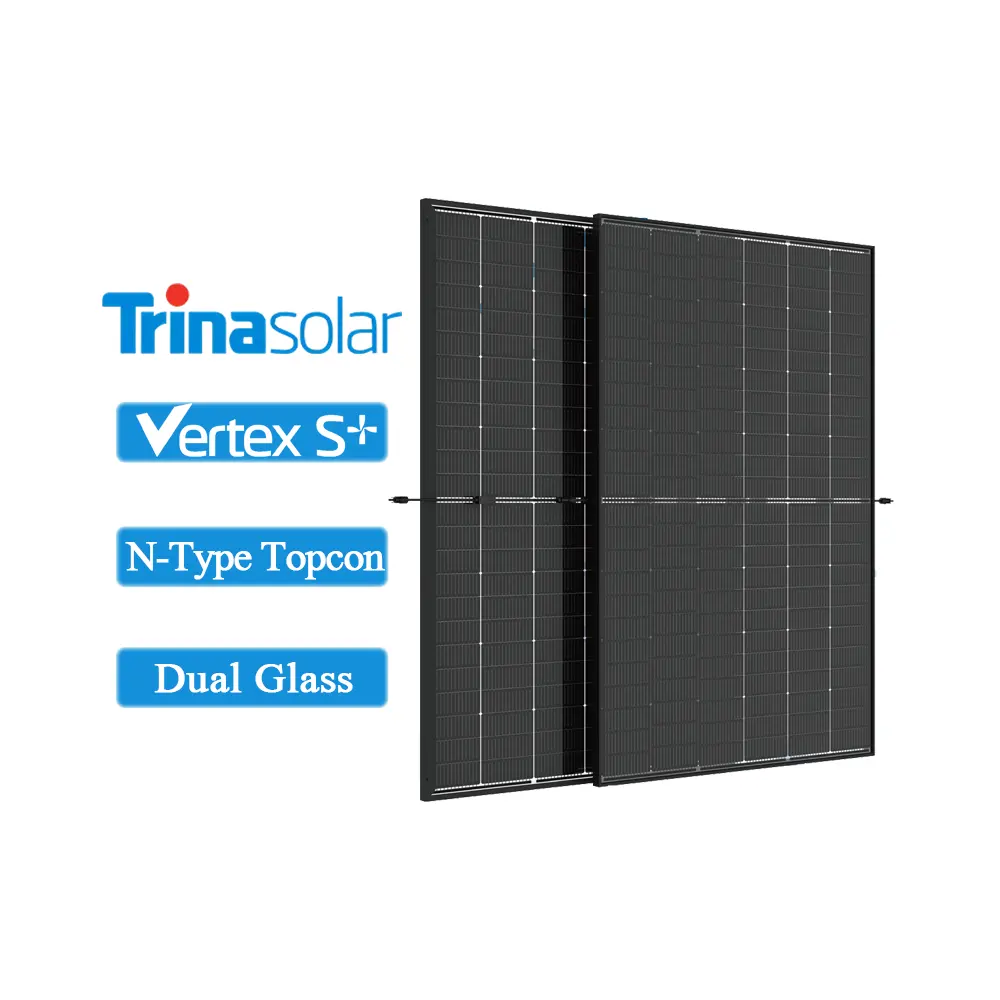 Trina Solar Tiger 1 NeoNタイプソーラーパネルデュアルガラス144セル440w450w455w Panno Solaire 450w家庭用最高のソーラーパネル