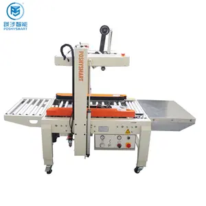 Automatic Adhesive Tape Long Service Life Carton Sealing Machine With Well-known Brand Conveyor Belt