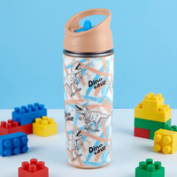 Bouteille d'eau écologique sans BPA en plastique PP avec logo personnalisé, type paille rabattable, pour vélo d'enfant, sport et camping – Meilleure vente