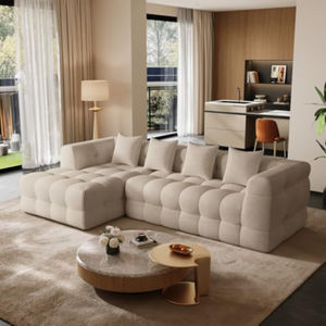 Artículos de Tendencia China Alibaba Sin Pedido Mínimo Sofás Esquineros Modernos Tapizados en Forma de L Reclinables con Compresión al Vacío para Espacios Pequeños - Product Image 1