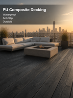 Revêtement de terrasse en composite PU, écologique, pour jardin, extérieur, imperméable, antidérapant, couleur et taille personnalisées, OEM, ODM, vente en gros, revente
