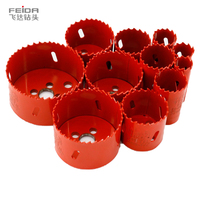 FEIDA 19 pièces personnalisées 19-76mm outils de menuiserie M42 foret Cutter pour bois métal PVC plastique bi-métal scies cloches