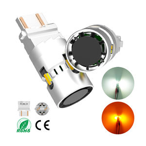 Bombilla LED 3157 de Doble Color con Función Switchback, 28W, Ventilador Integrado, Resistencia, Sin Errores Canbus, 7443 4257, Luz de Señal de Giro, DRL, Luz de Estacionamiento - Product Image 1