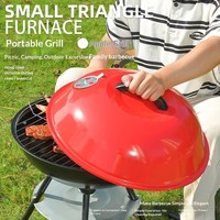 Barbecue portable pliable de style coréen moderne en fer, de qualité supérieure, luxueux, à hauteur réglable, pour l'extérieur