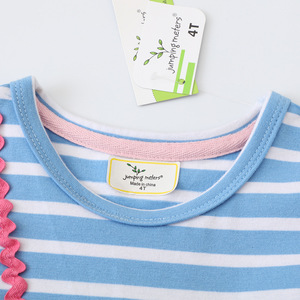 Vestito Estivo per Bambine Stile Europeo-Americano, Nuovo Modello a Maniche Corte, <span class=keywords><strong>Principessa</strong></span> in Maglia di Cotone con Unicorno Cartoon Ecologico - Product Image 3