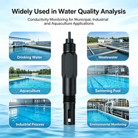 Sonde de conductivité numérique à quatre pôles en graphite EC TDS Salinité Résistivité RS485 4-20mA pour surveillance industrielle de l'eau OEM