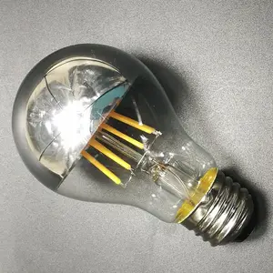 Bulk Sell E14 E27 4W G45 Vintage Warm White Led Filament Bulb, Customized Mirror sliver Half-plated Shadowless Bulb