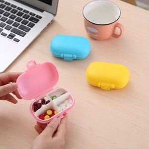 Wholesale 4-Compartment <b>Mini</b> Organizer Travel Pocket Pill Case Moisture-Proof Portable for Medicine Vitamin Storage - Product Image 3
